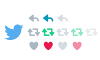 Twitterのアクション(返信・リツイート・いいね)ボタンのSVGデータがあります Twitterのアクション(返信・リツイート・いいね)ボタンのSVGデータがあります